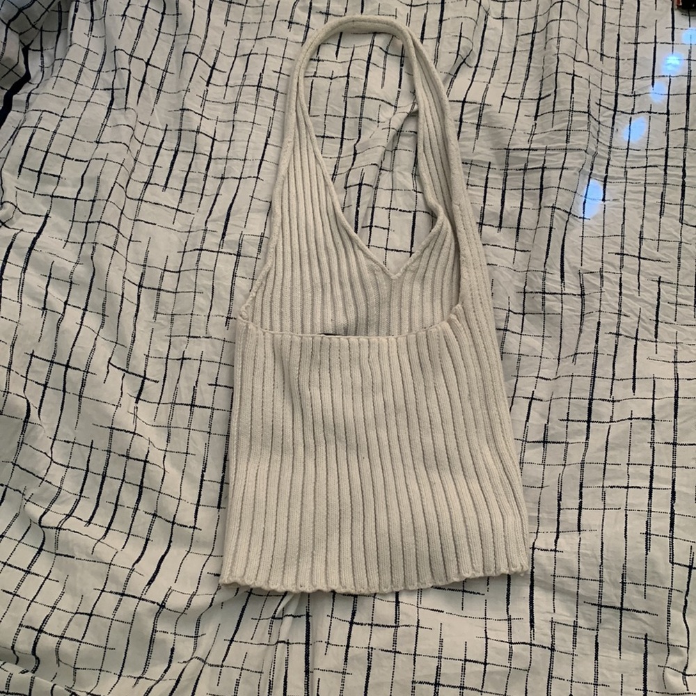 3 for $20 | Forever 21 | White knit halter top - Picture 2 of 3